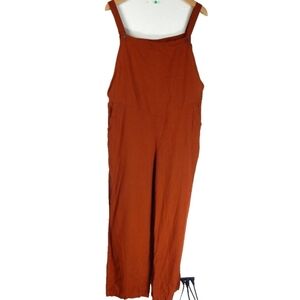Earthbound Trading Co Linen Blend Overalls